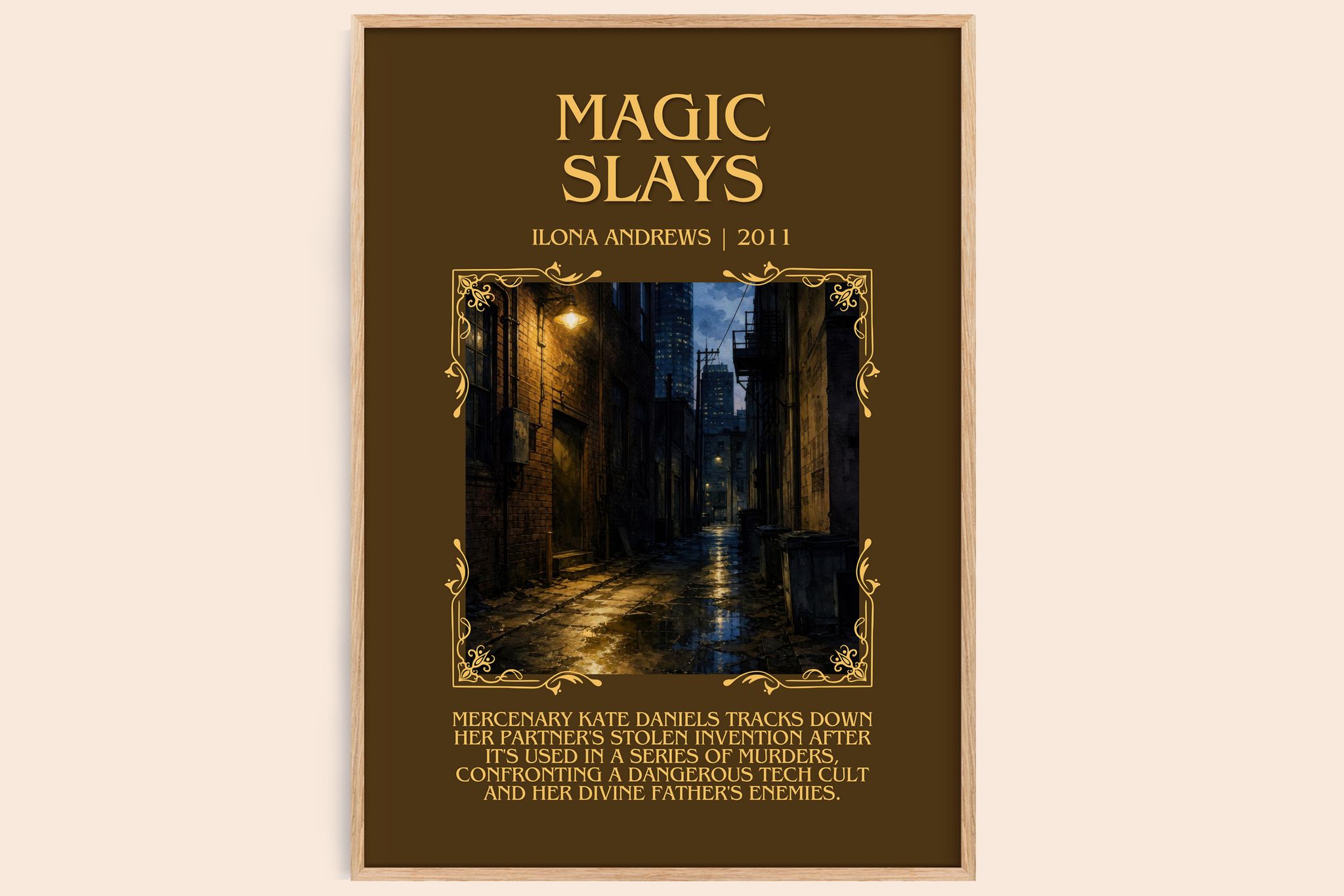 Magic Slays Minimalist Book Poster by Ilona Andrews
