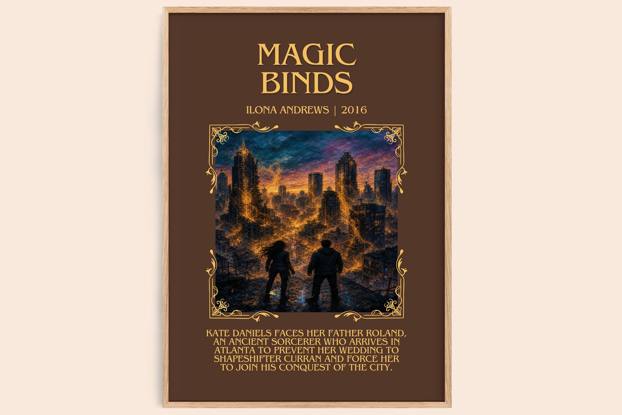 Magic Binds Minimalist Book Poster by Ilona Andrews