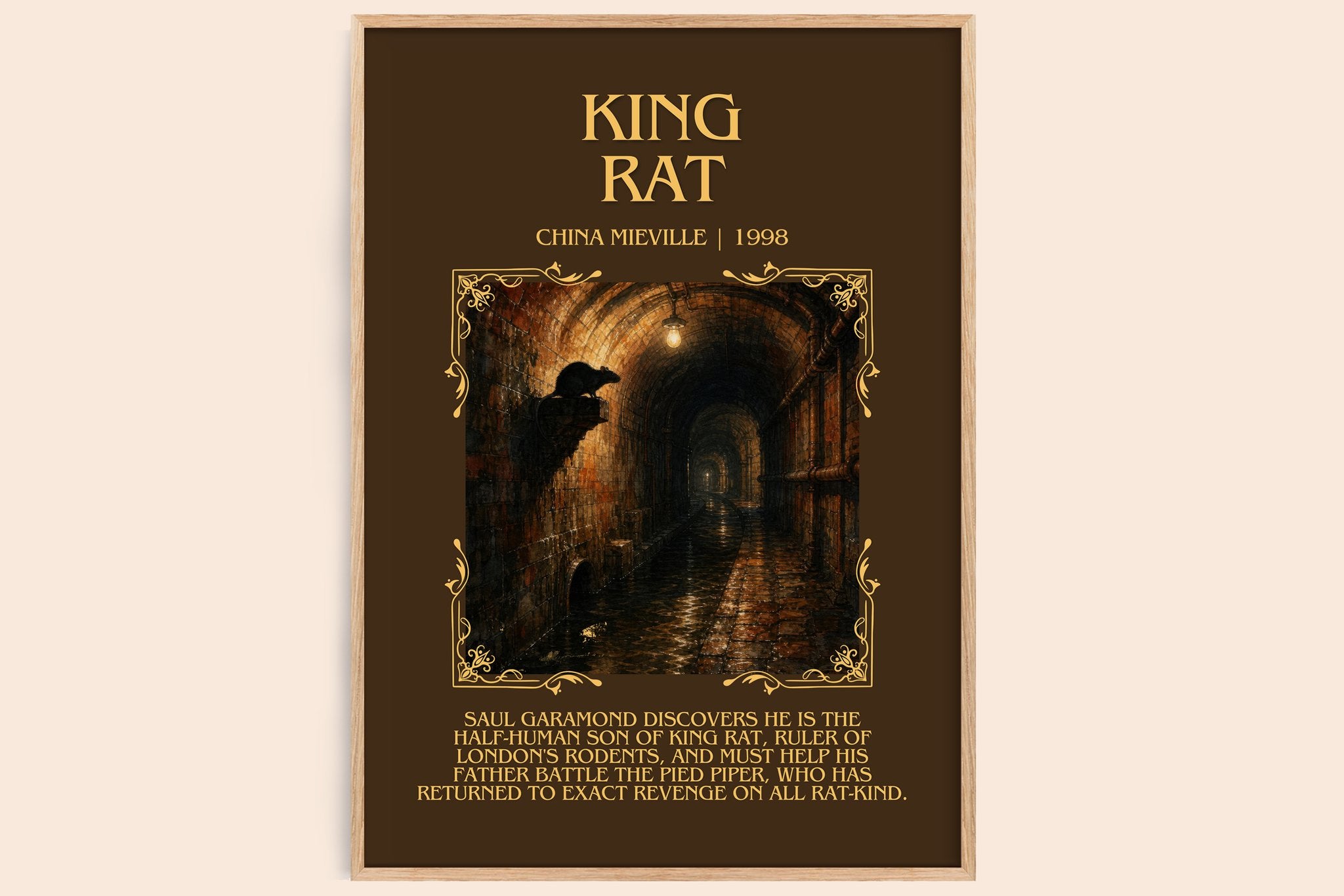 King Rat Minimalist Book Poster by China Miéville
