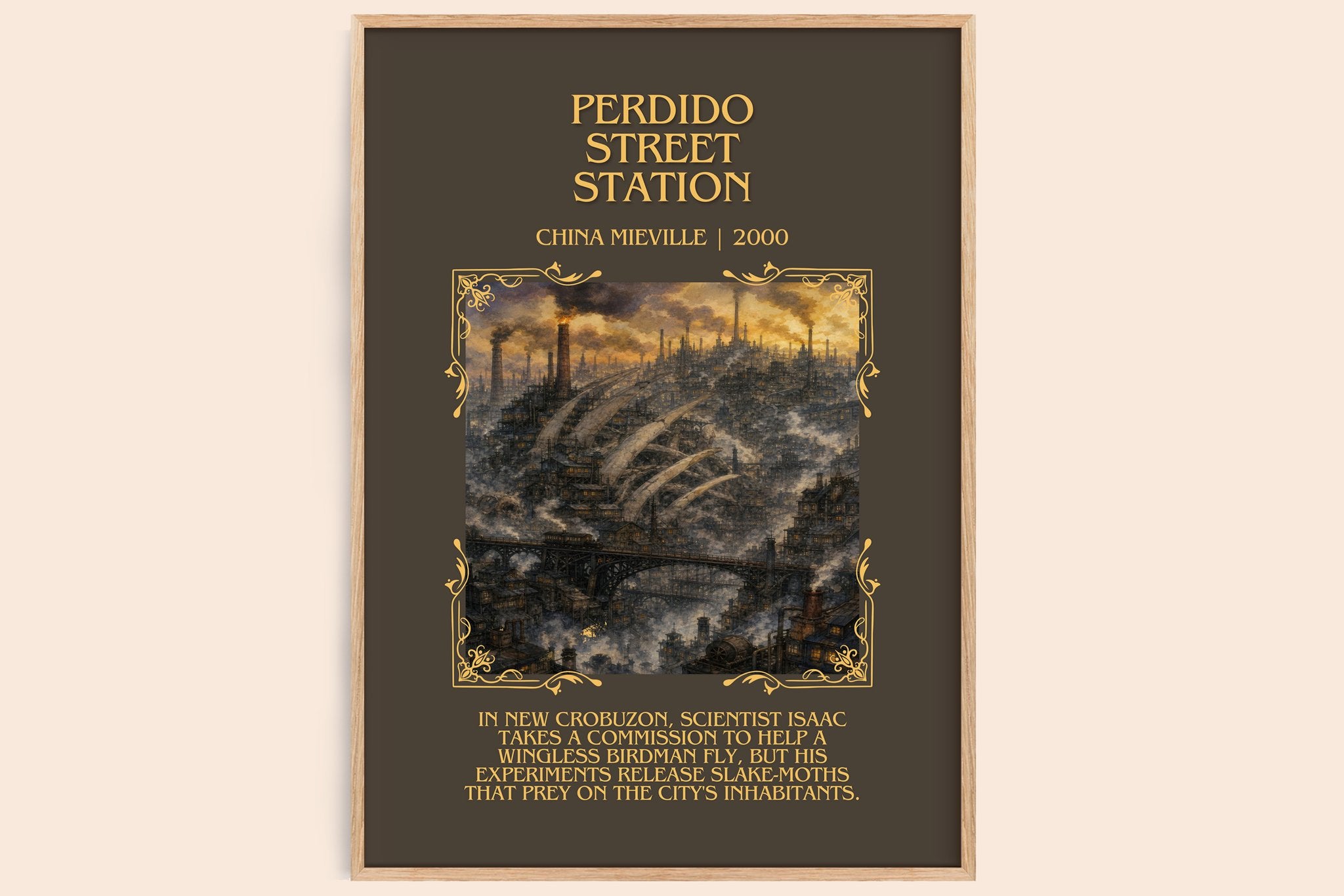 Perdido Street Station Minimalist Book Poster by China Miéville
