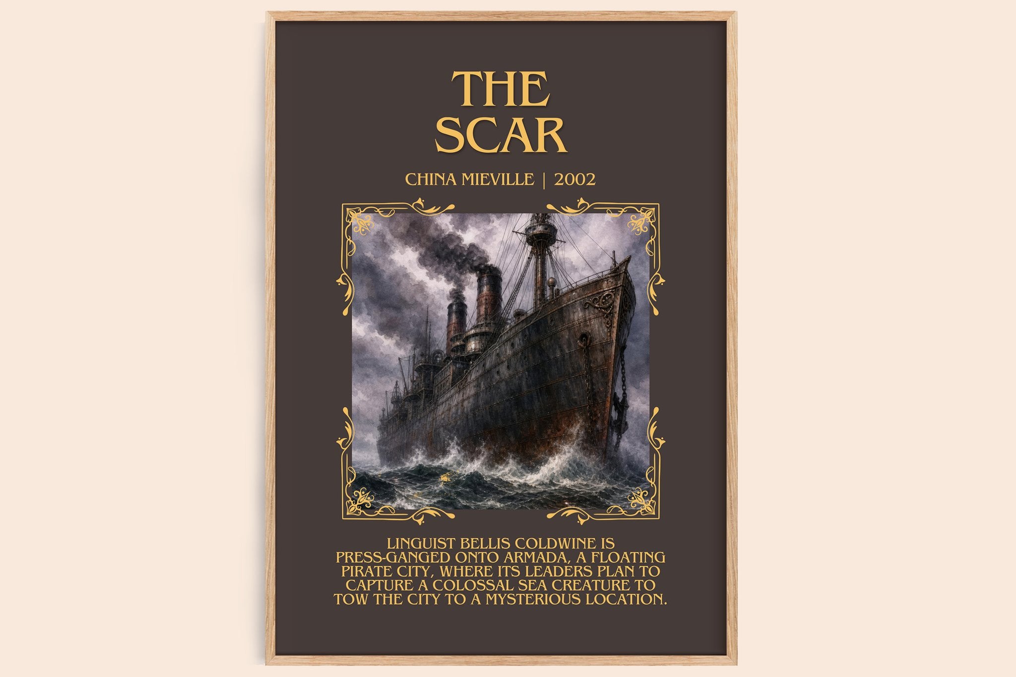 The Scar Minimalist Book Poster by China Miéville
