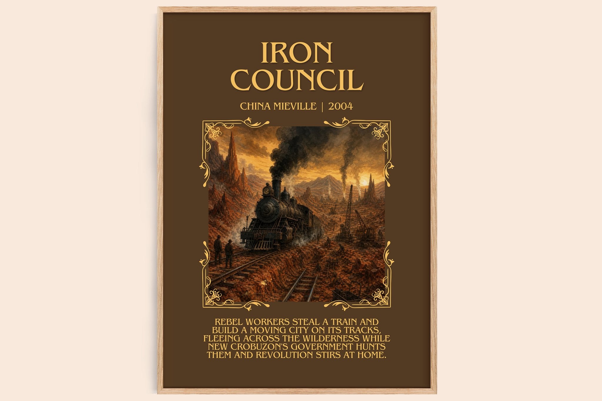Iron Council Minimalist Book Poster by China Miéville