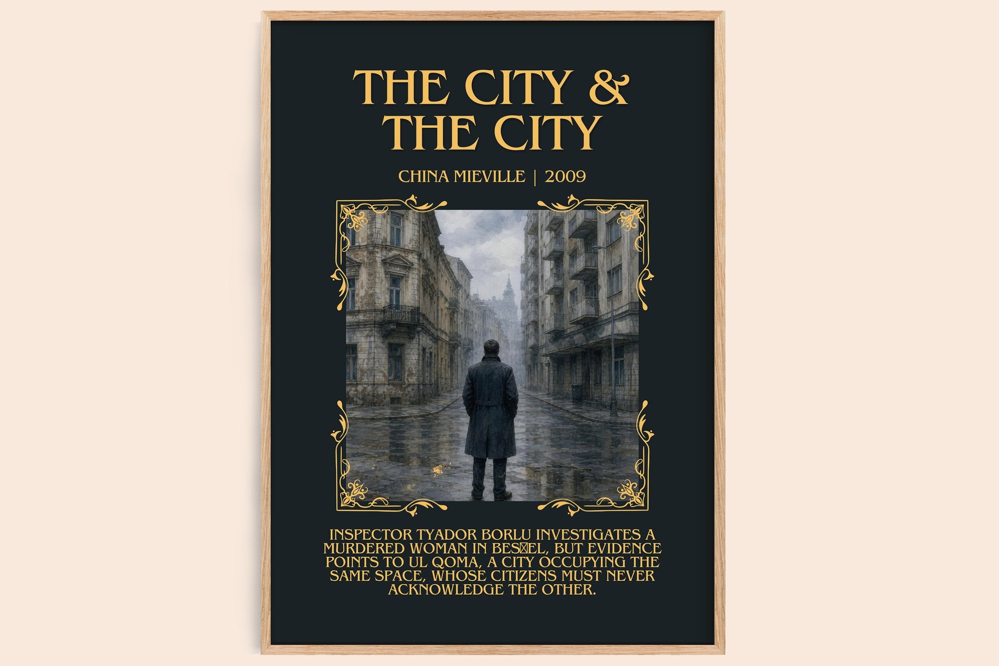 The City & the City Minimalist Book Poster by China Miéville