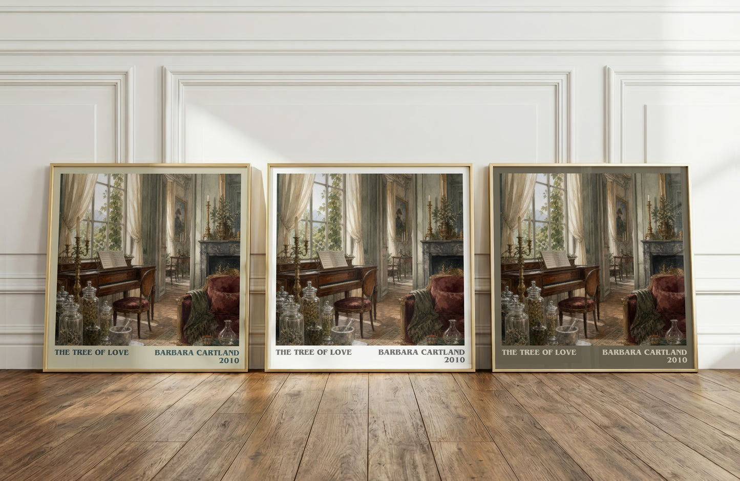 The Tree Of Love literary art print colour and style options – Barbara Cartland book art