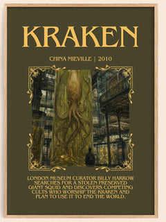 Kraken Minimalist Book Poster by China Miéville – image 1