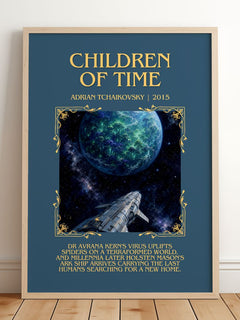Children of Time Minimalist Book Poster by Adrian Tchaikovsky – image 2