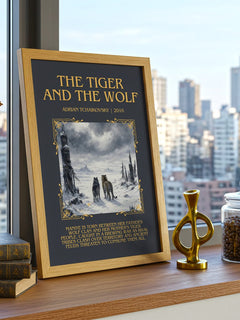 The Tiger and the Wolf Minimalist Book Poster by Adrian Tchaikovsky – image 3