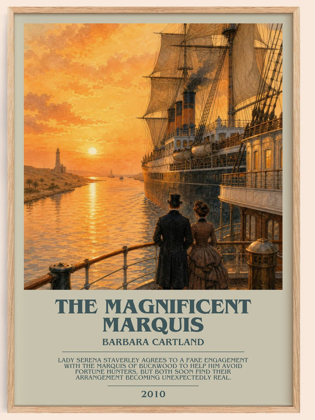 The Magnificent Marquis Bookish Wall Art by Barbara Cartland