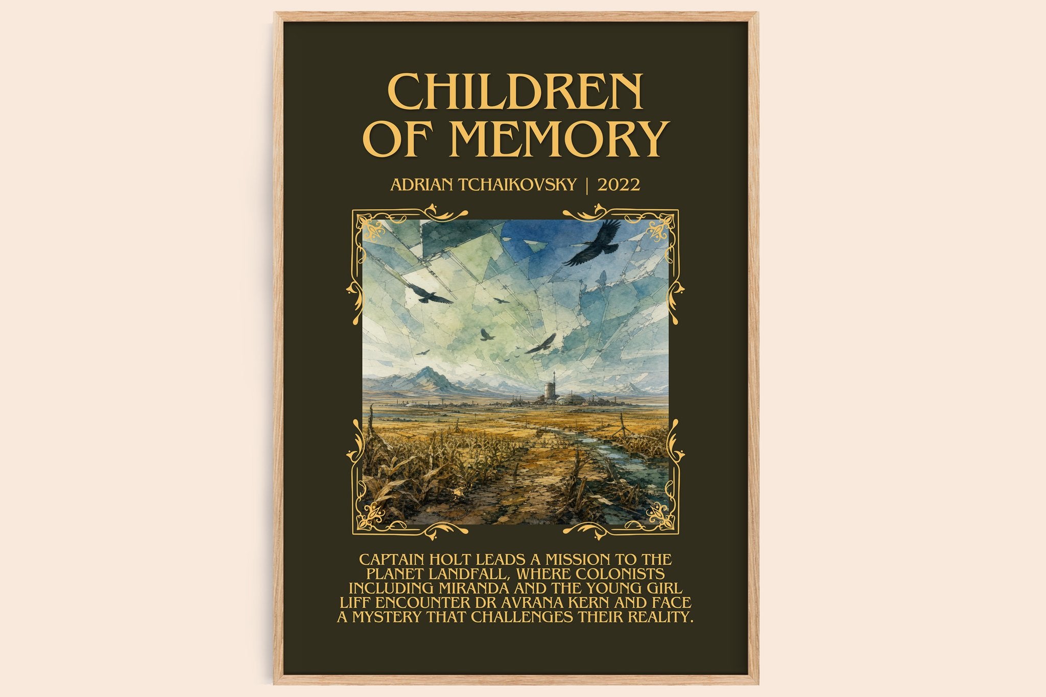 Children of Memory Minimalist Book Poster by Adrian Tchaikovsky