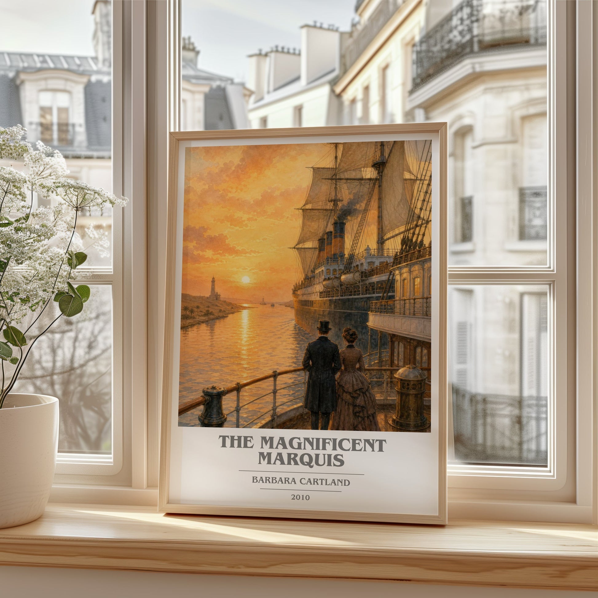The Magnificent Marquis book cover poster colour and style options – Barbara Cartland book art