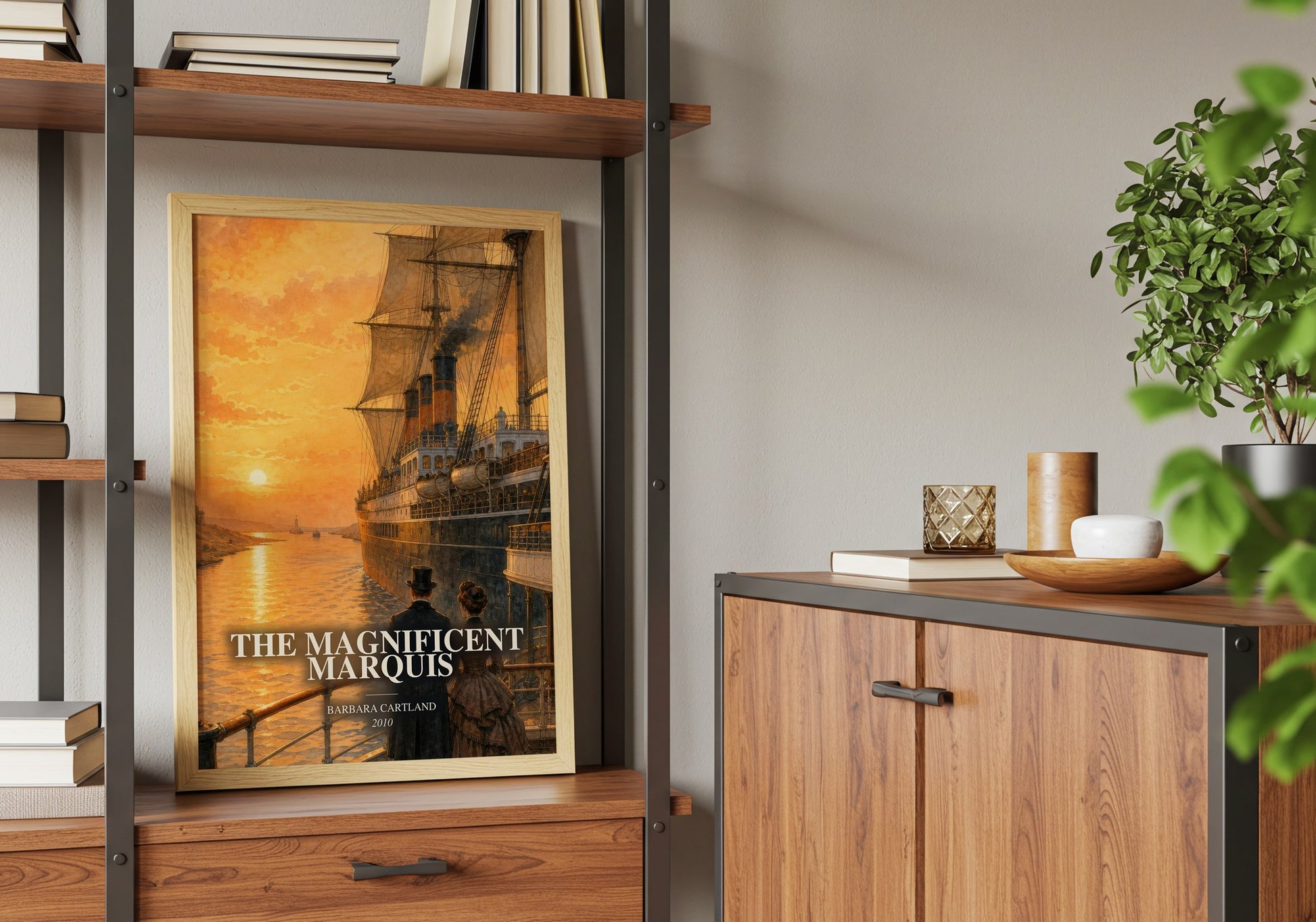 The Magnificent Marquis book watercolour illustration paper finish options – matte satin gloss