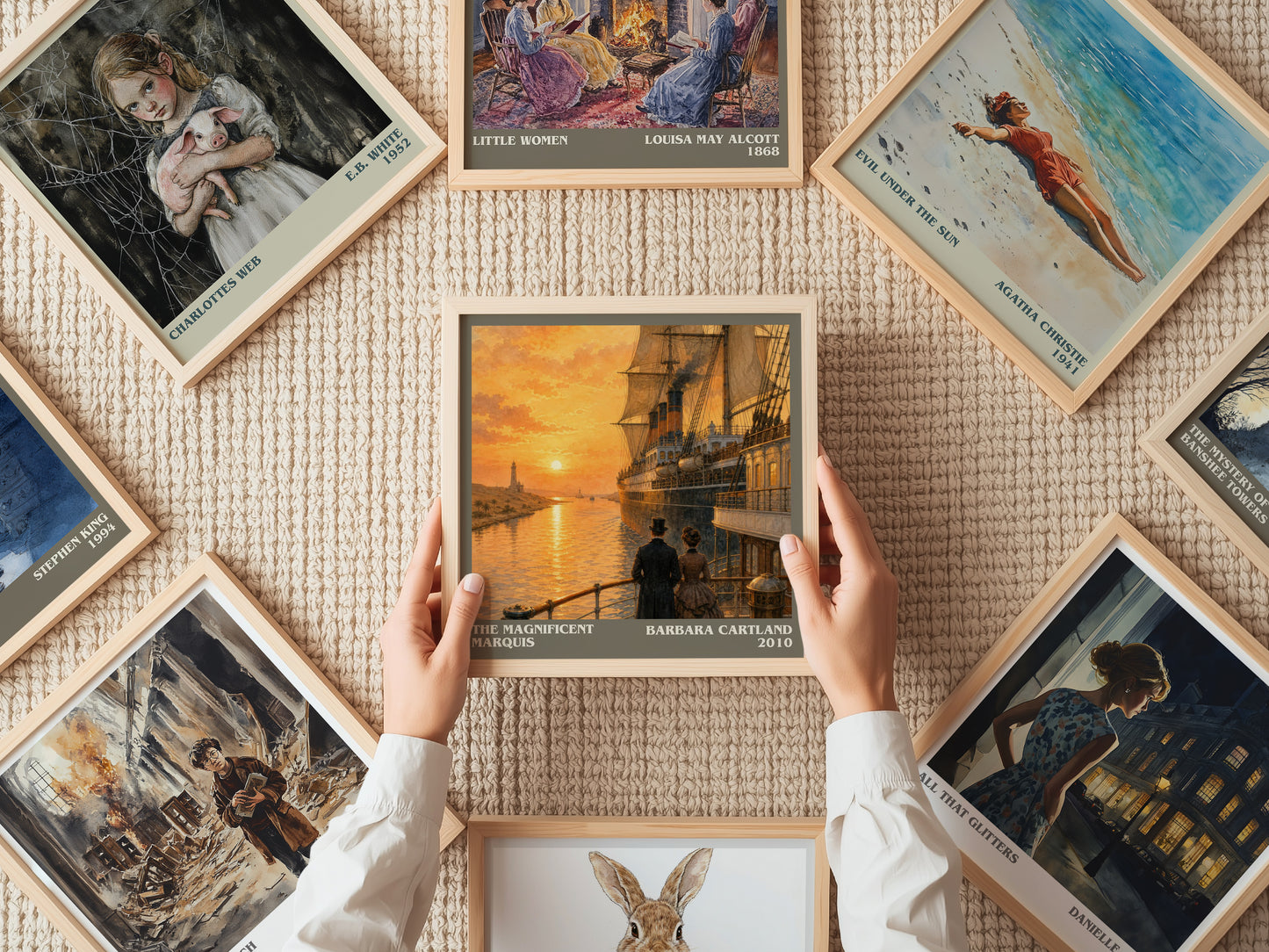 The Magnificent Marquis literary book poster framed on wall – romance wall art