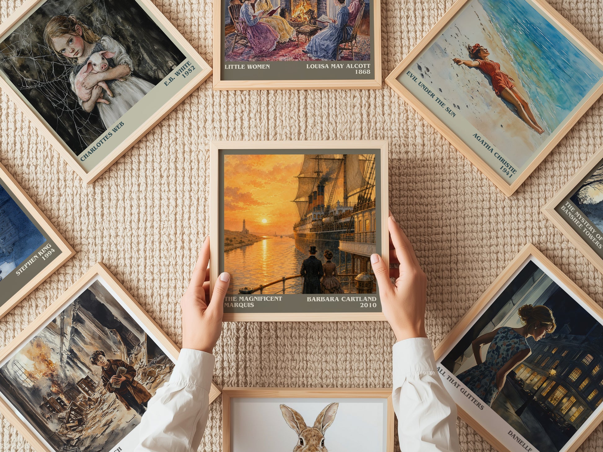 The Magnificent Marquis literary book poster framed on wall – romance wall art
