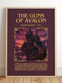 The Guns of Avalon Minimalist Book Poster by Roger Zelazny – image 2