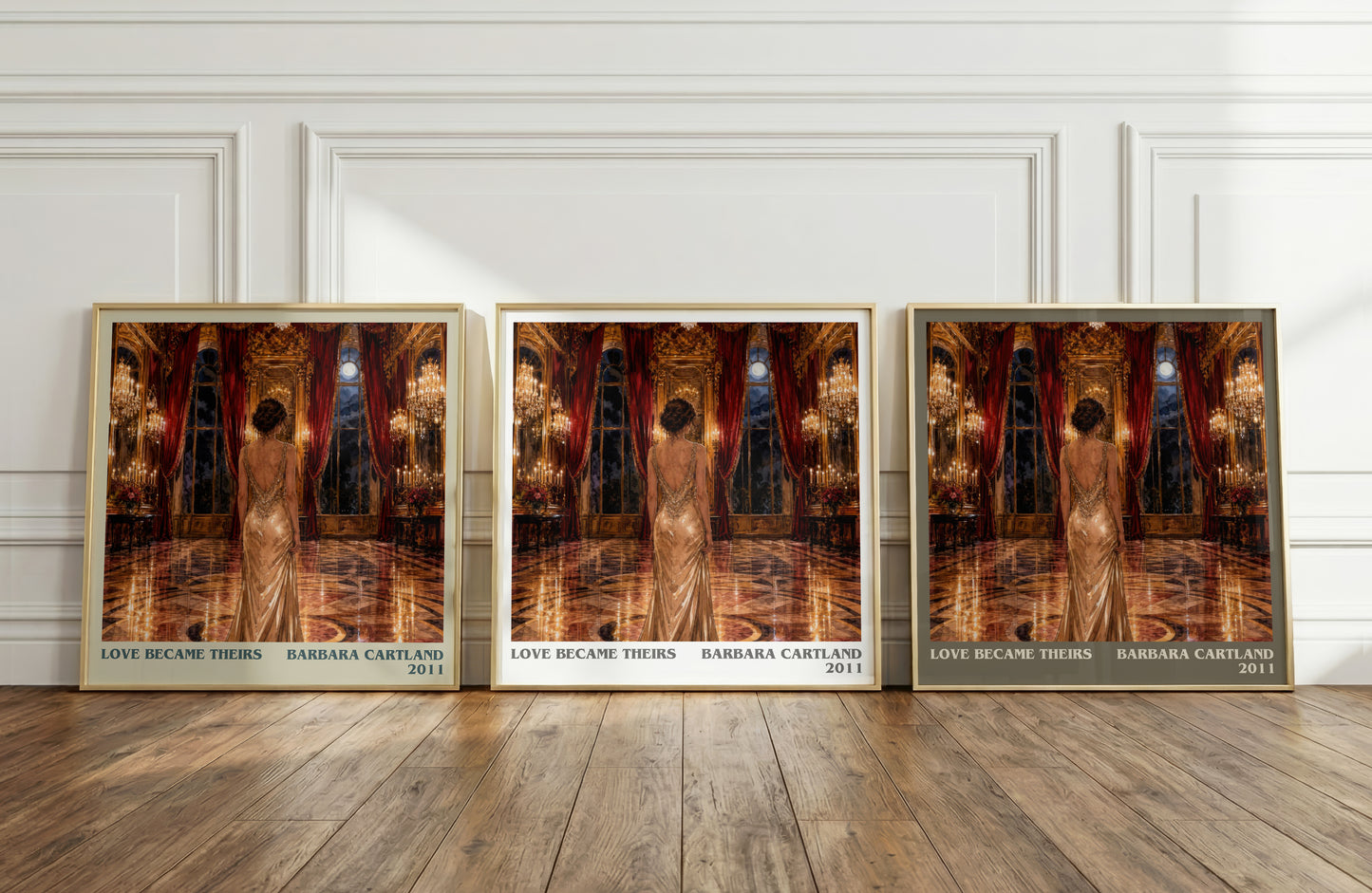 Love Became Theirs literary art print colour and style options – Barbara Cartland book art