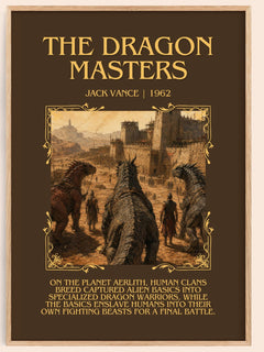 The Dragon Masters Minimalist Book Poster by Jack Vance – image 1