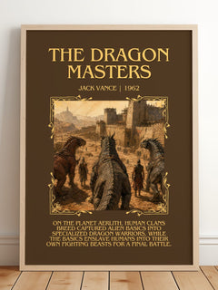 The Dragon Masters Minimalist Book Poster by Jack Vance – image 2