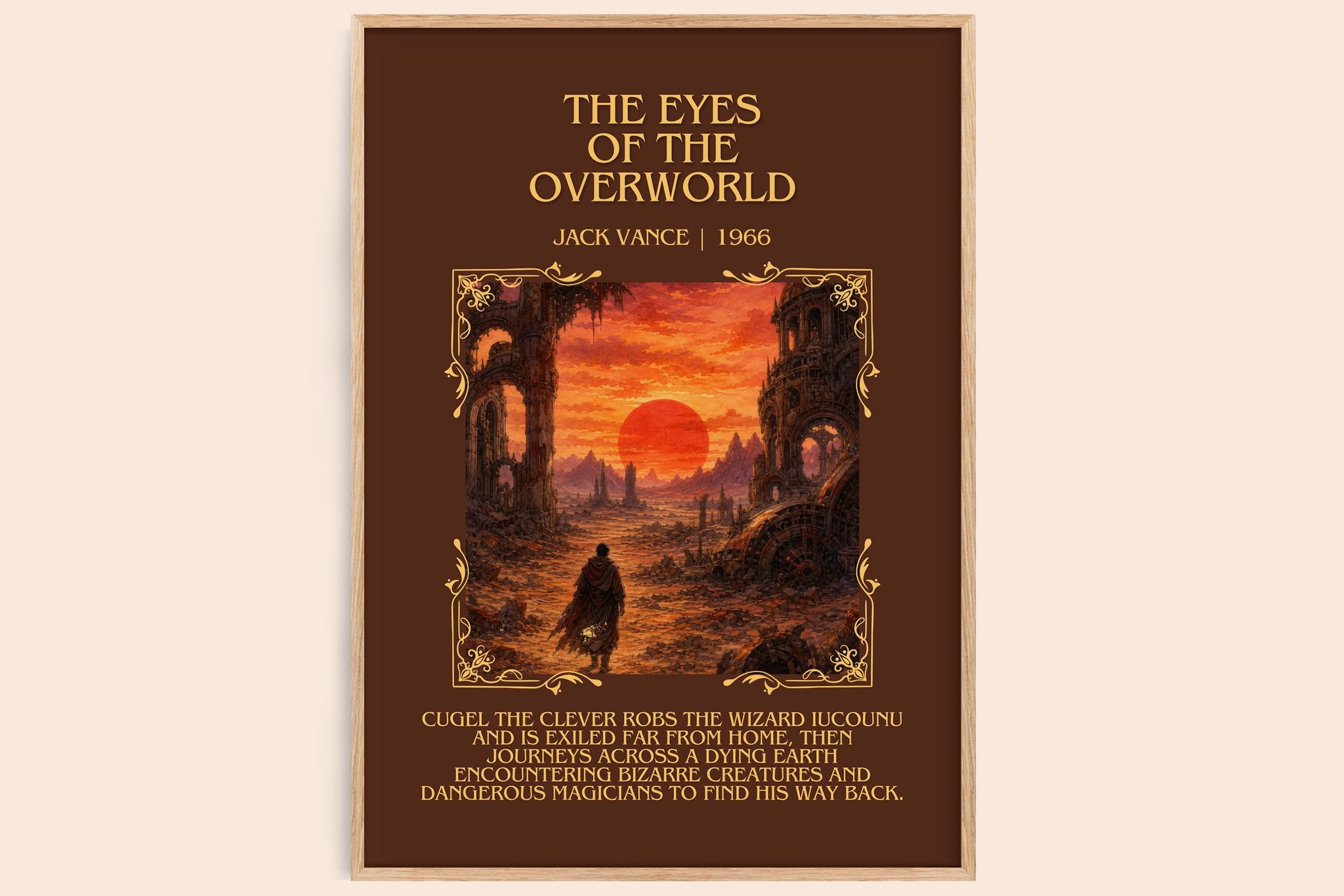 The Eyes of the Overworld Minimalist Book Poster by Jack Vance