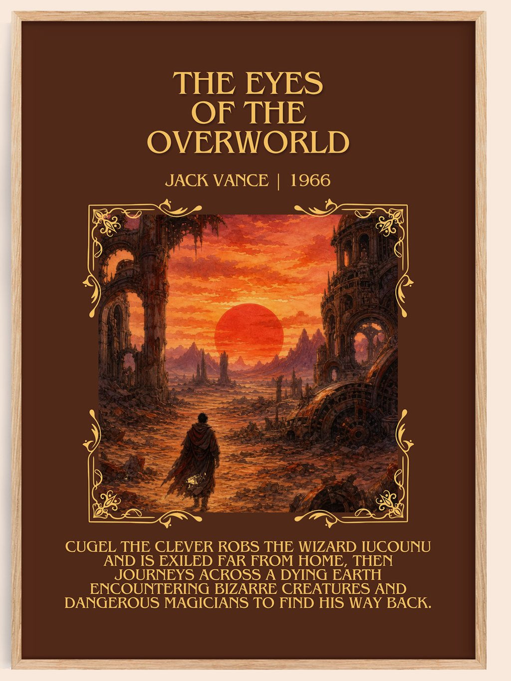 The Eyes of the Overworld Minimalist Book Poster by Jack Vance – book poster