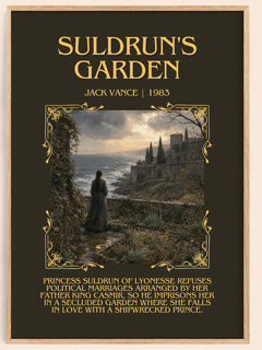 Suldrun's Garden Minimalist Book Poster by Jack Vance – image 1