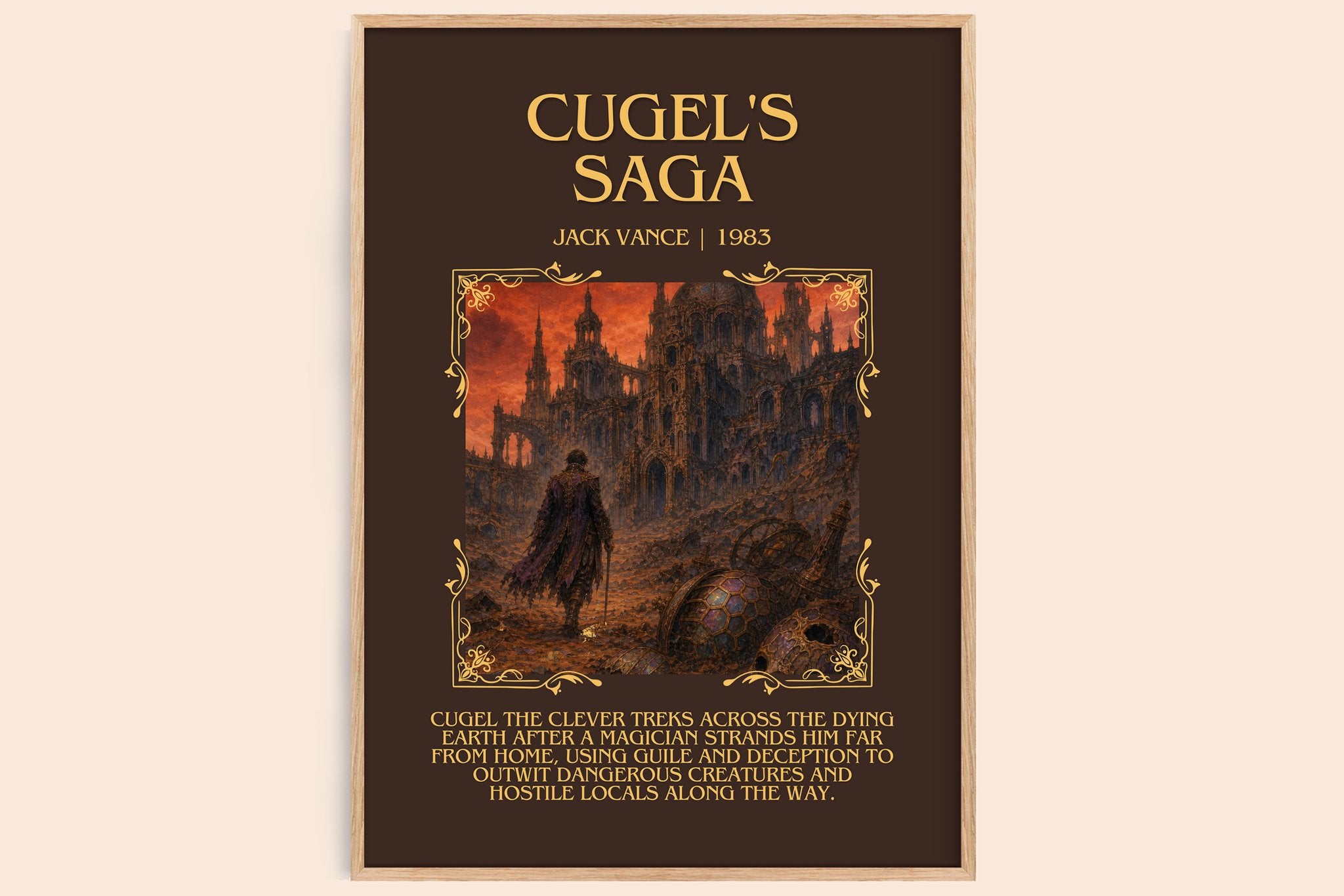 Cugel's Saga Minimalist Book Poster by Jack Vance