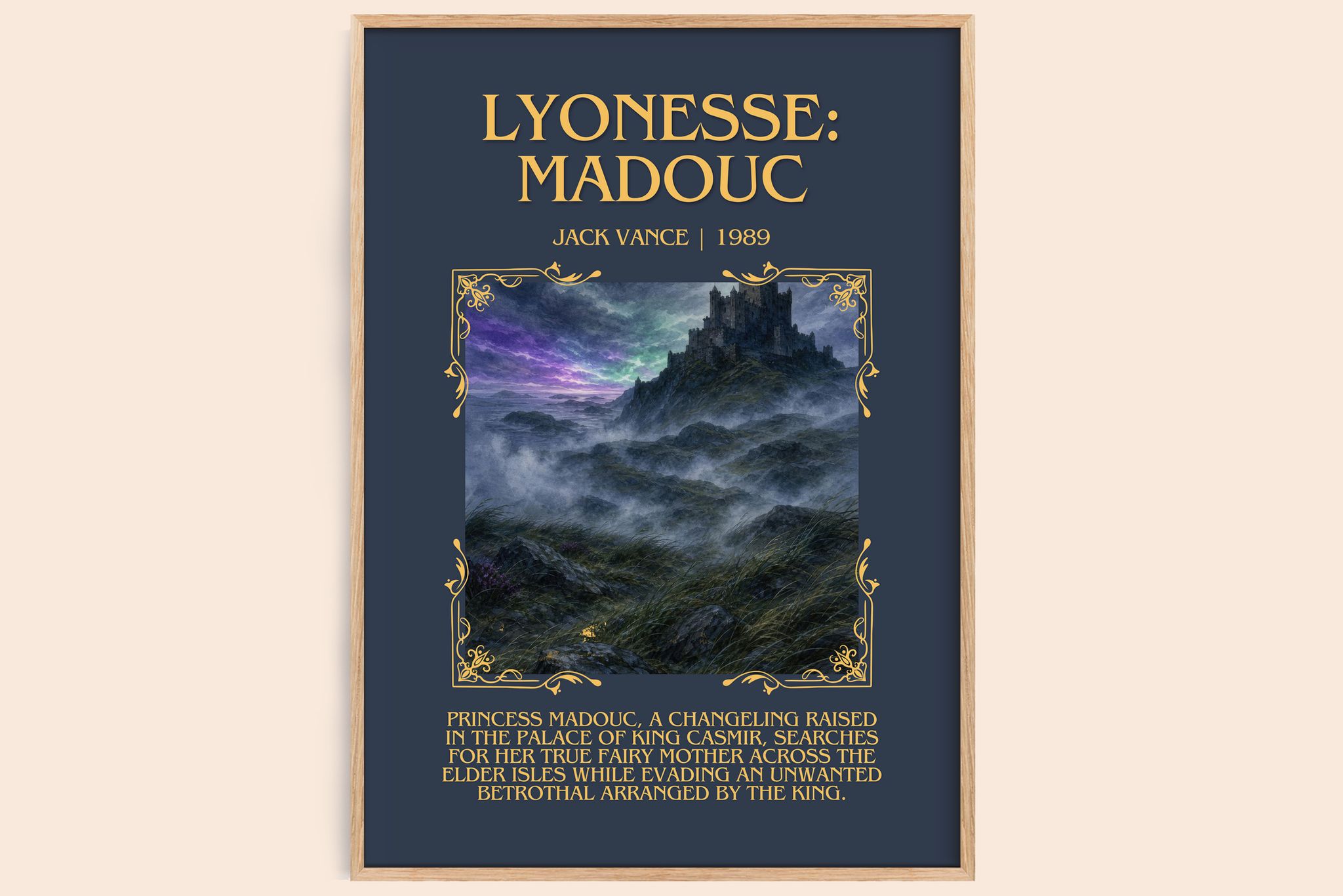 Lyonesse: Madouc Minimalist Book Poster by Jack Vance