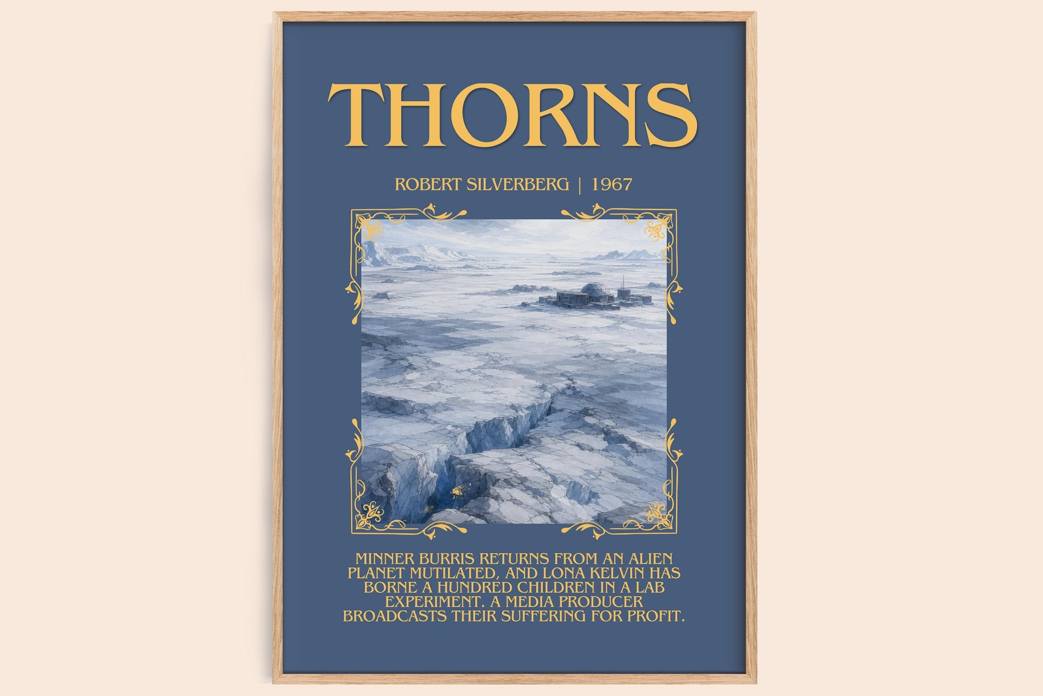 Thorns Minimalist Book Poster by Robert Silverberg