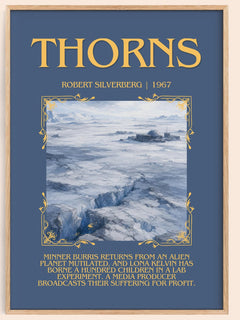 Thorns Minimalist Book Poster by Robert Silverberg – image 1
