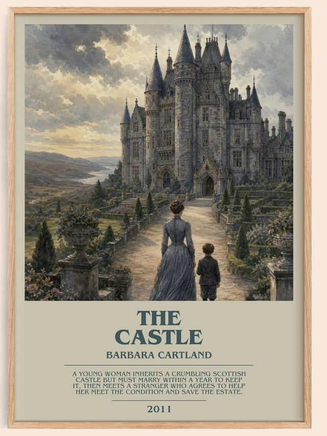 The Castle Bookish Wall Art by Barbara Cartland