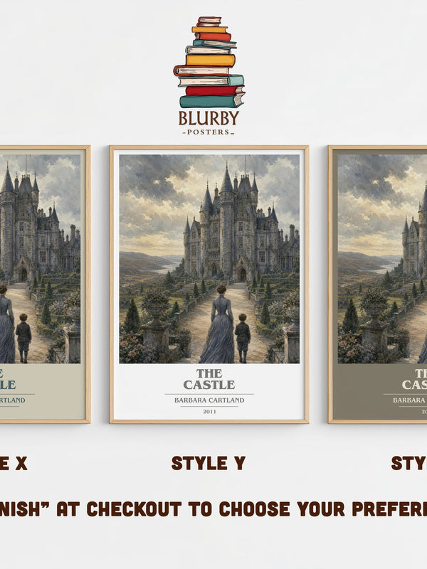 The Castle book cover print in frame leaning in hallway – romance wall art