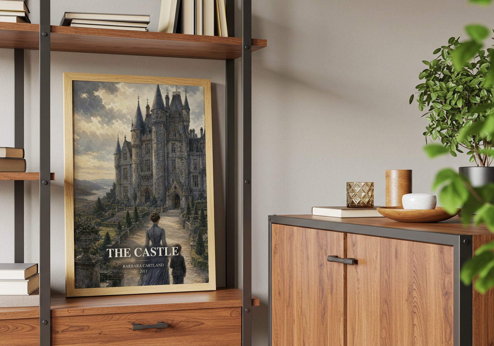 The Castle book watercolour illustration paper finish options – matte satin gloss