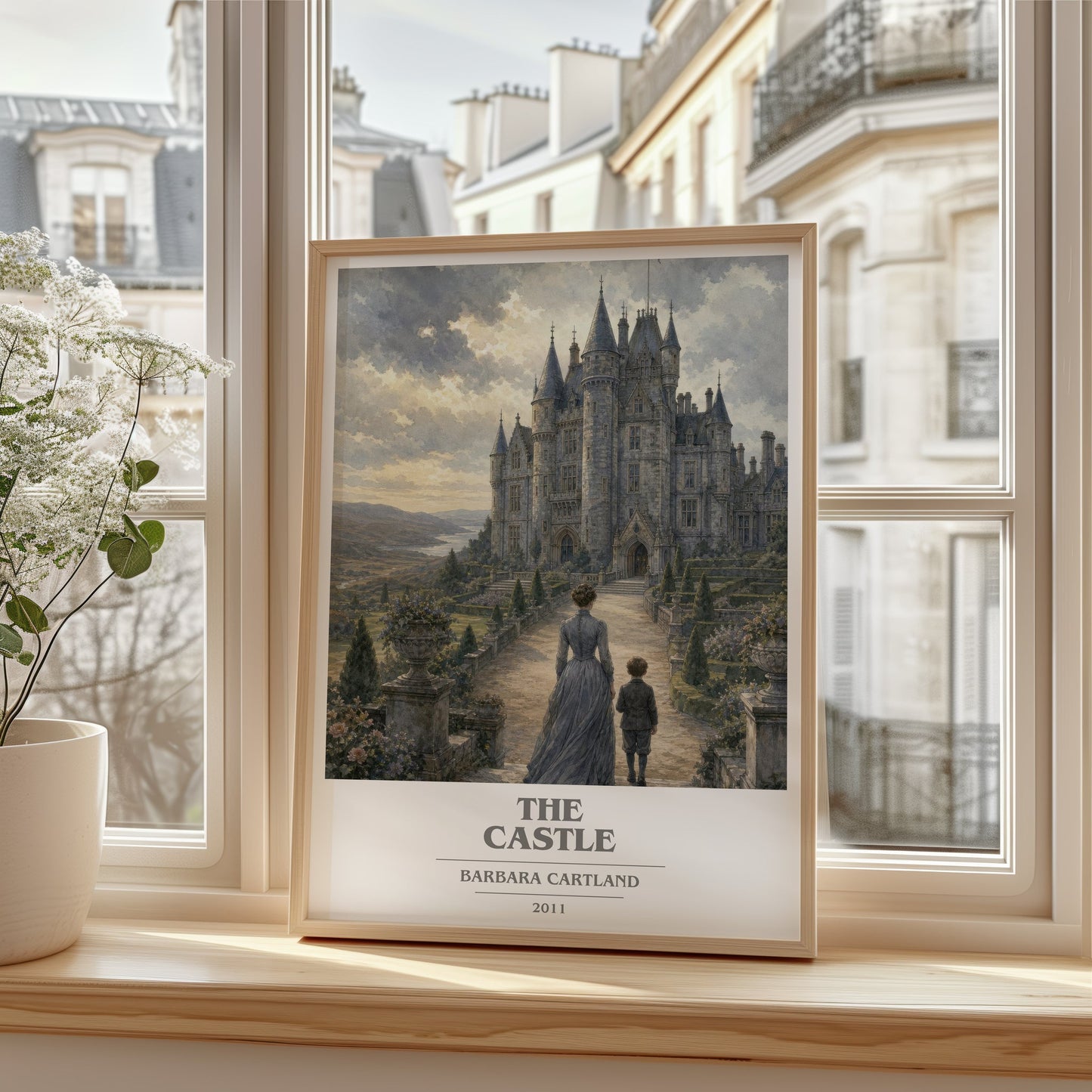 The Castle book cover poster colour and style options – Barbara Cartland book art