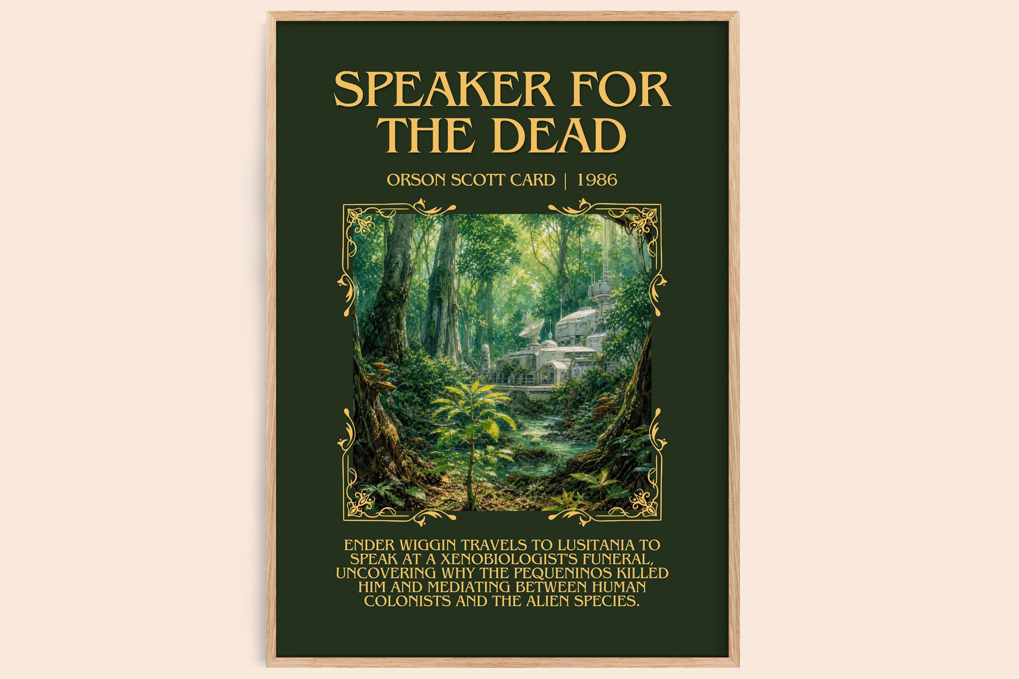 Speaker for the Dead Minimalist Book Poster by Orson Scott Card