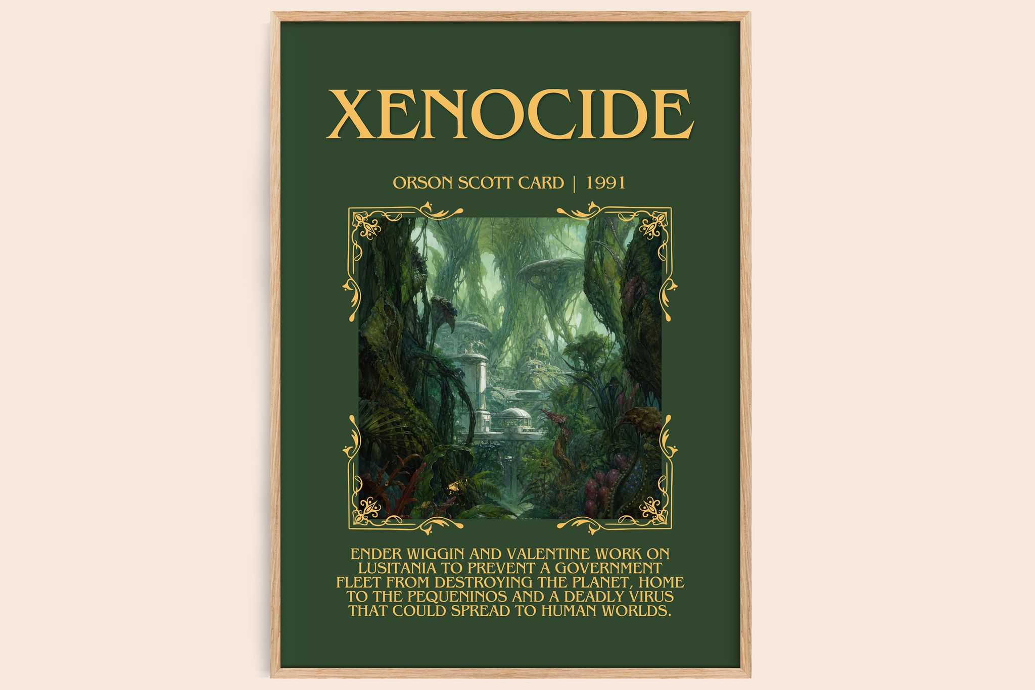 Xenocide Minimalist Book Poster by Orson Scott Card