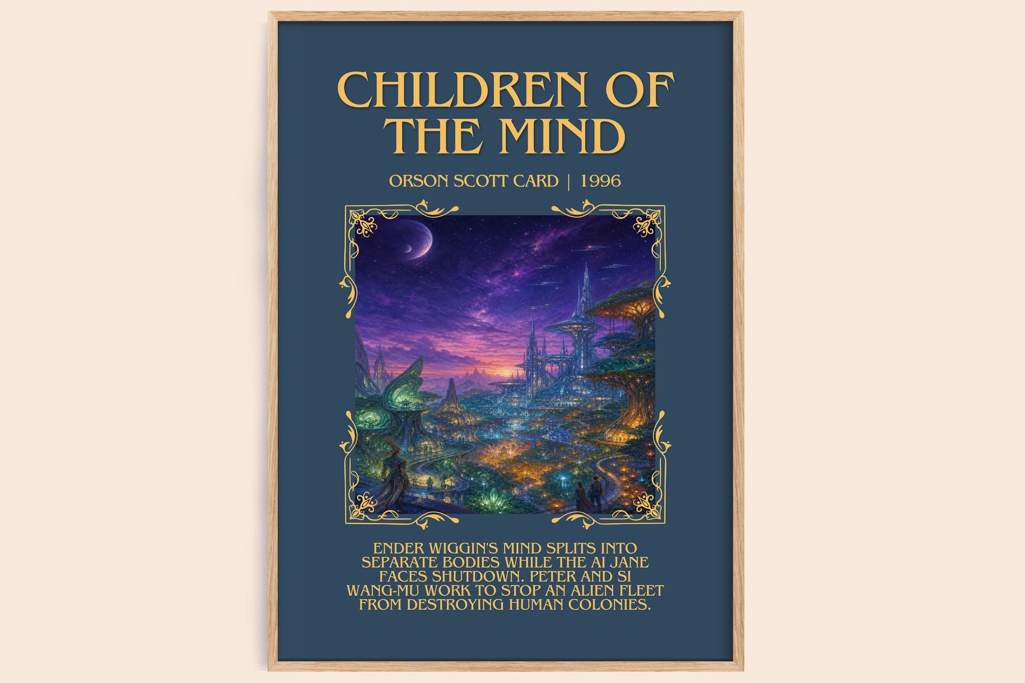 Children of the Mind Minimalist Book Poster by Orson Scott Card