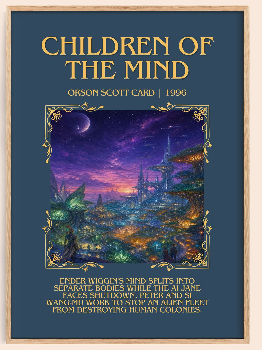 Children of the Mind Minimalist Book Poster by Orson Scott Card – book poster