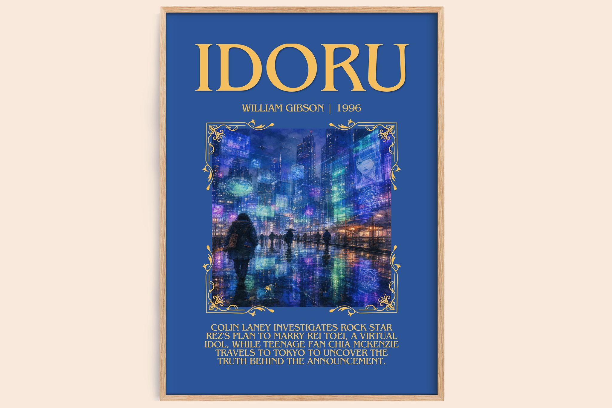Idoru Minimalist Book Poster by William Gibson