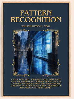Pattern Recognition Minimalist Book Poster by William Gibson – image 1