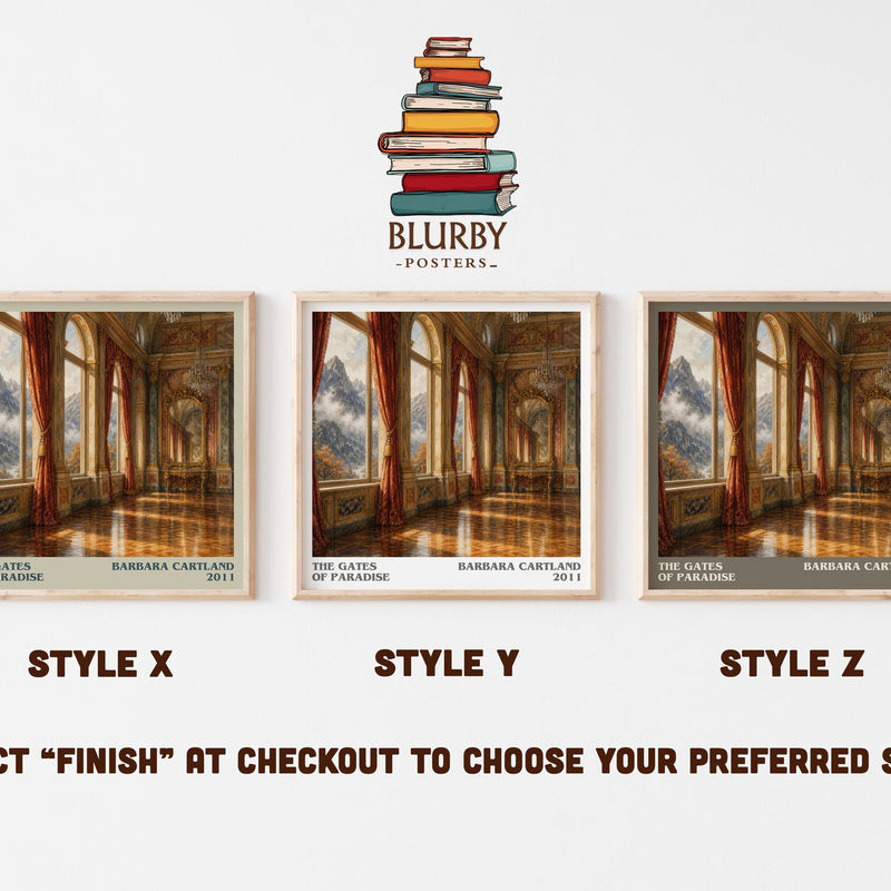 The Gates Of Paradise literary print in frame leaning in hallway – romance wall art