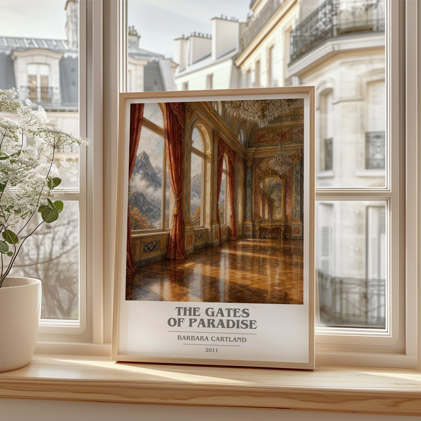 The Gates Of Paradise book cover poster colour and style options – Barbara Cartland book art
