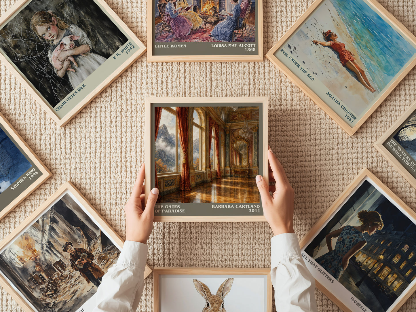 The Gates Of Paradise literary book poster framed on wall – romance wall art