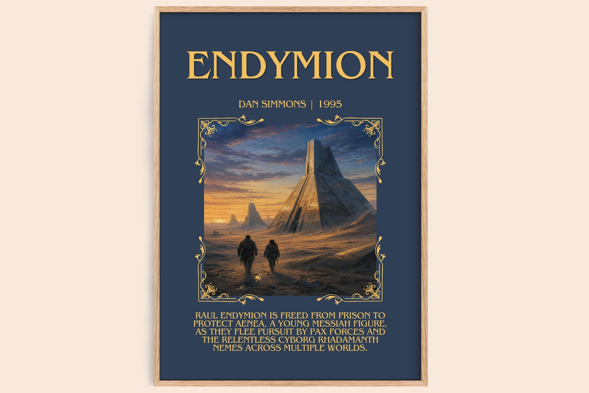 Endymion Minimalist Book Poster by Dan Simmons