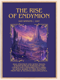 The Rise of Endymion Minimalist Book Poster by Dan Simmons – image 1