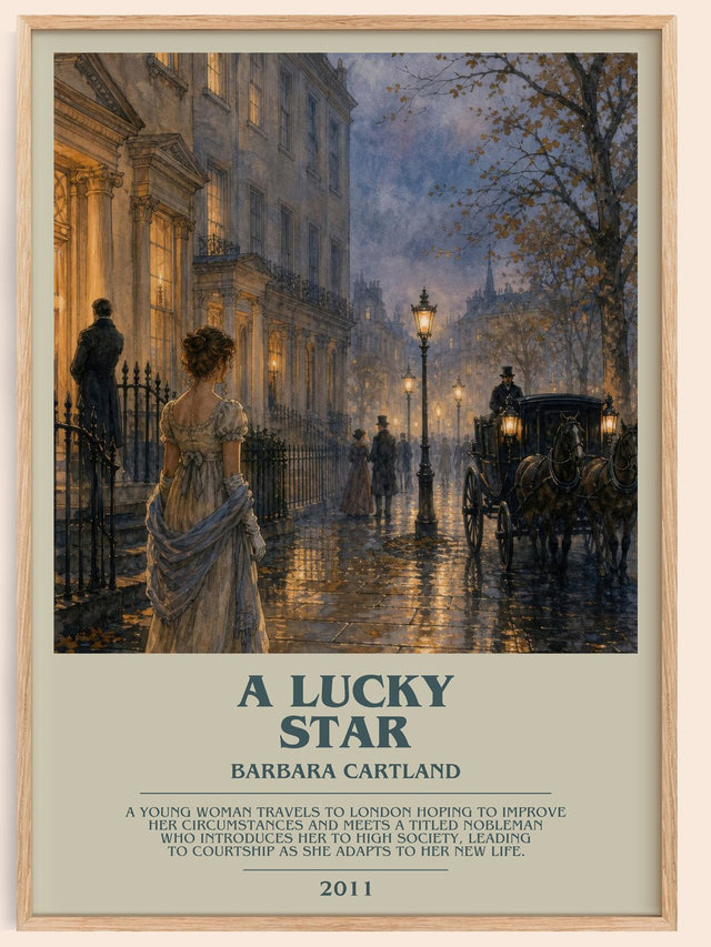 A Lucky Star Bookish Wall Art by Barbara Cartland