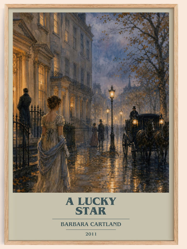 A Lucky Star Book Cover Poster by Barbara Cartland