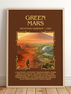 Green Mars Minimalist Book Poster by Kim Stanley Robinson – image 2