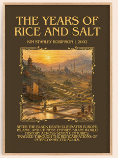 Years of Rice and Salt Minimalist Book Poster by Kim Stanley Robinson – image 1