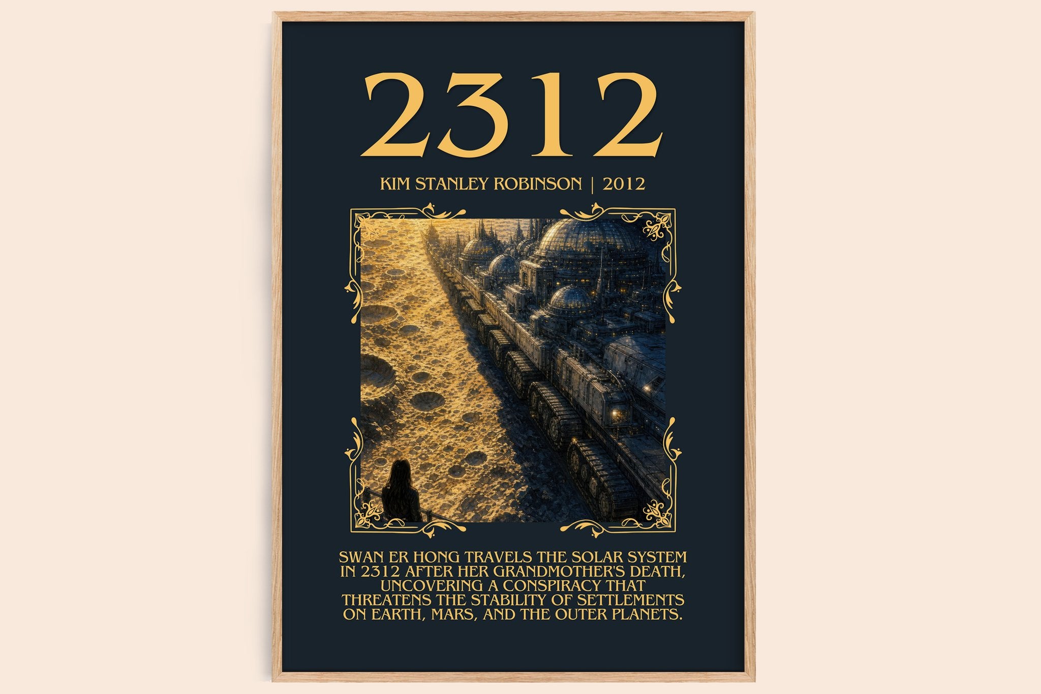 2312 Minimalist Book Poster by Kim Stanley Robinson