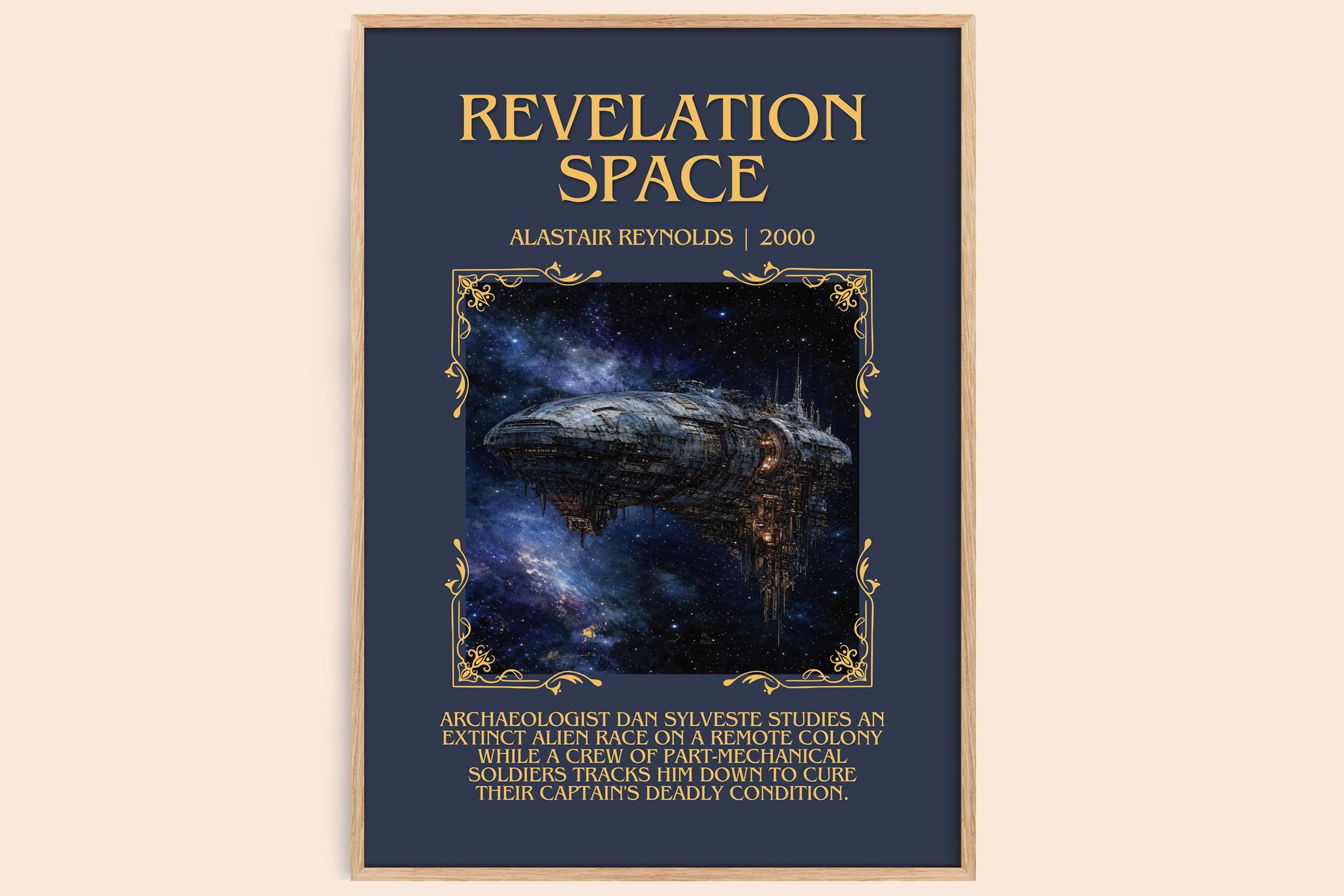 Revelation Space Minimalist Book Poster by Alastair Reynolds