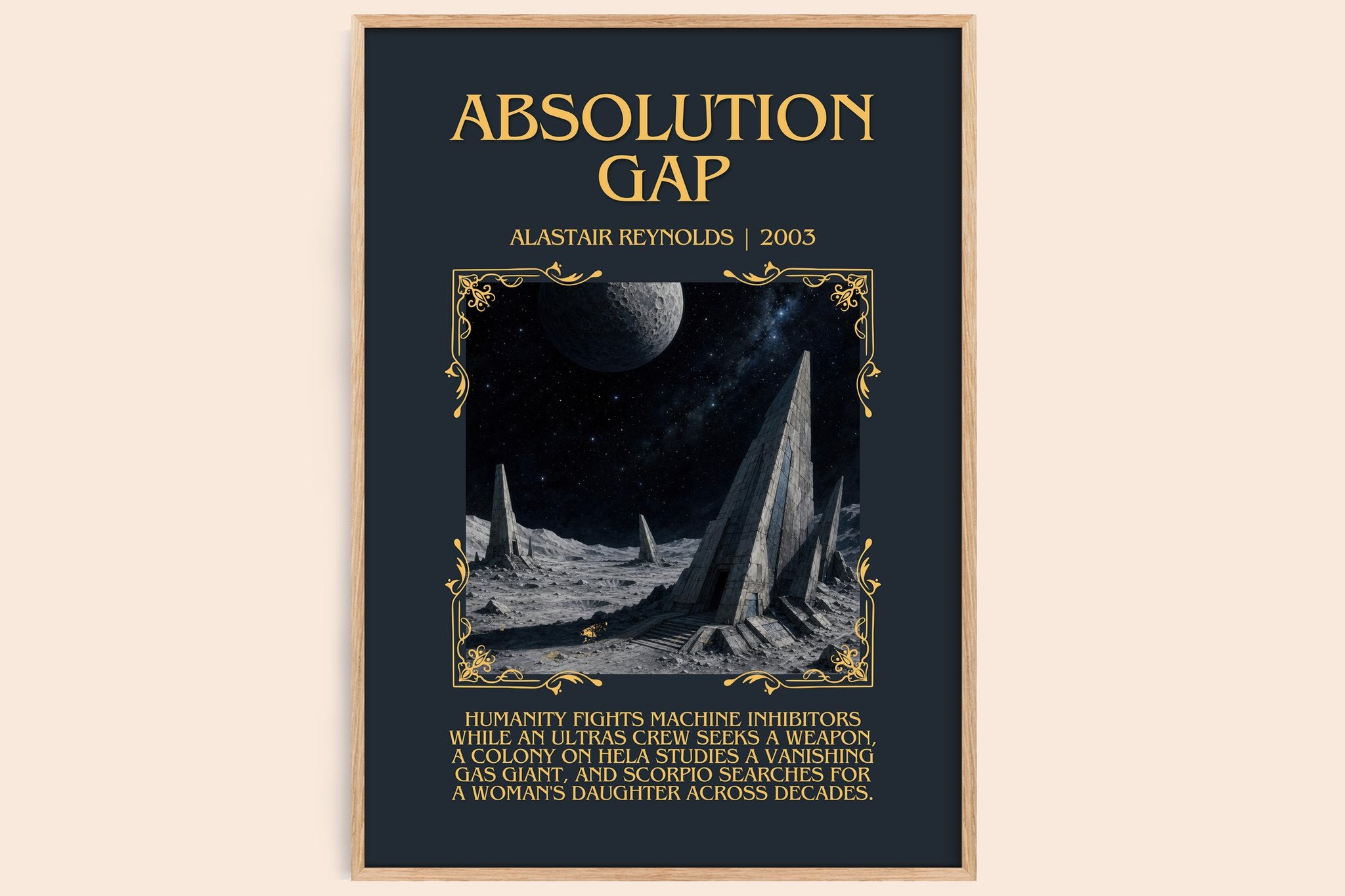 Absolution Gap Minimalist Book Poster by Alastair Reynolds